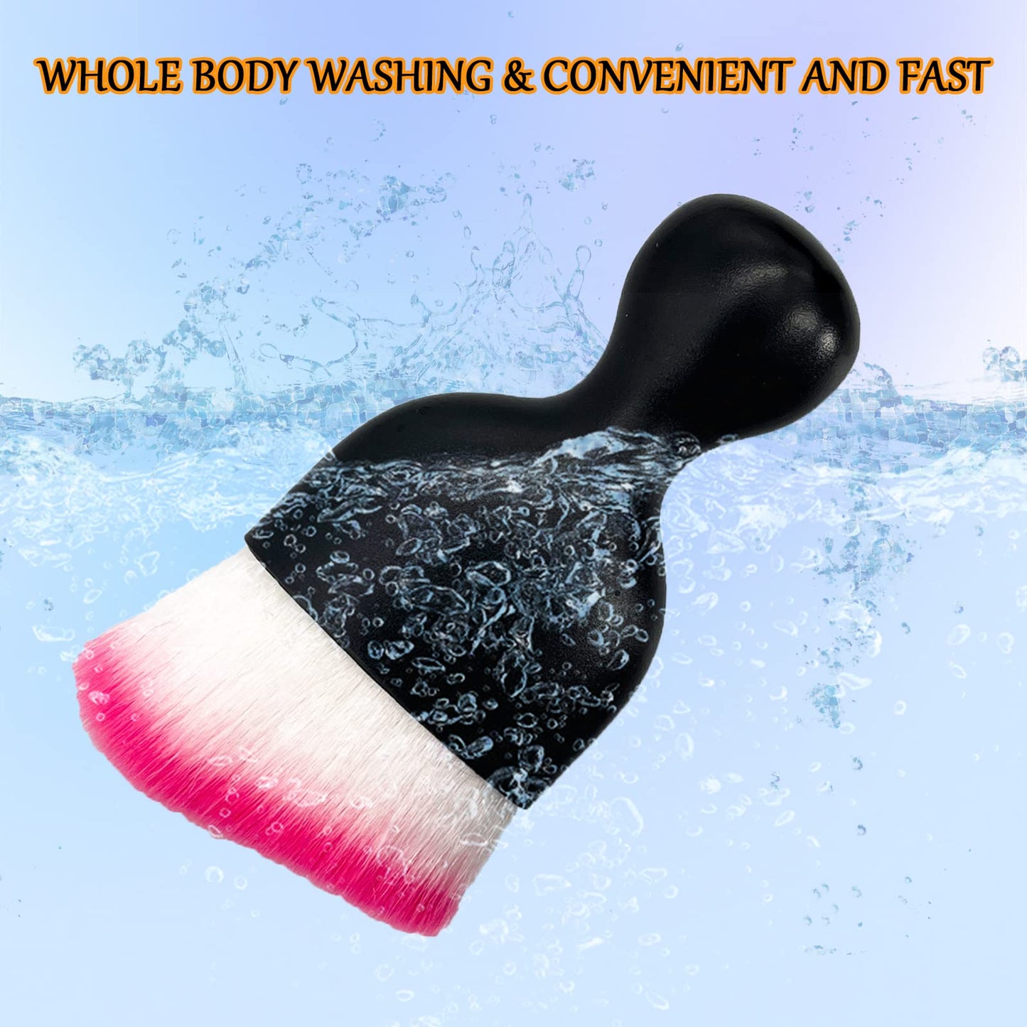 tobenbone Car Interior Detailing Brush, Ultra Soft Non-Scratch Dust Brush, Car Interior Cleaning Tool for Cleaning Panels, Air Vent, Leather (White & Pink)