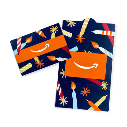 Amazon Physical Gift Card in Mini Envelope - Candlelight Celebration | Christmas, Birthday, Congrats