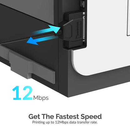 SABRENT USB 2.0 to DB25 IEEE 1284 Parallel Printer Cable Adapter [HEXNUT Connectors] (CB-1284)