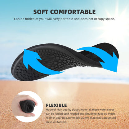 Water Shoes for Women Men Quick-Dry Aqua Socks Swim Beach Barefoot Yoga Exercise Wear Sport Accessories Pool Camping Must Haves Adult Youth Size 5-6 Women/4-5 Men