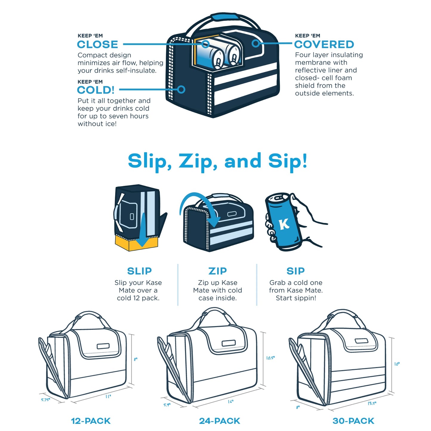 Kanga Insulated Cooler Bag - Soft Cooler Bag - 24 Pack Beer and Seltzer Drink Cooler - Insulated and Durability Tested - Kanga Kase Mate Cooler - Woody