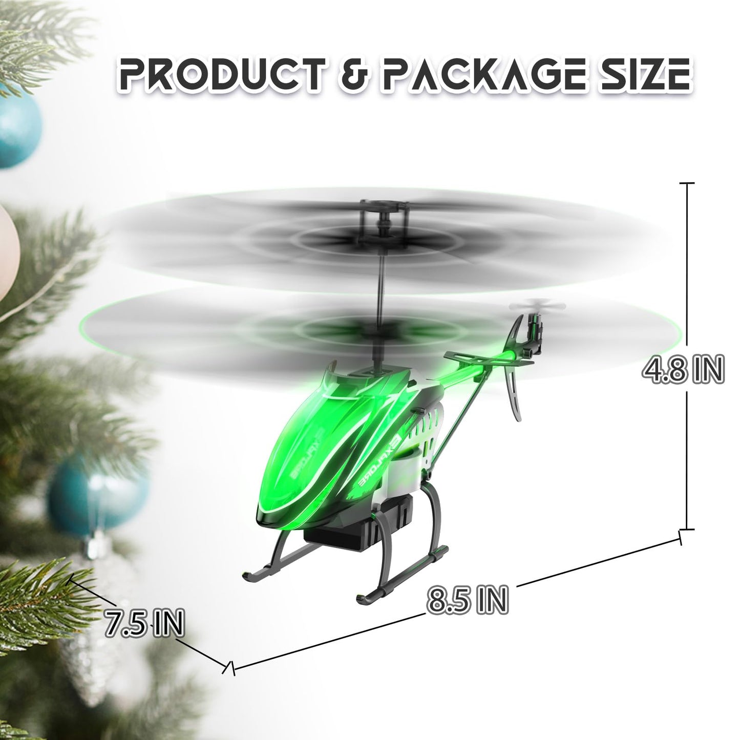 BUSSGO RC Helicopter, Remote Control Helicopter for Kids with 30Mins Flight(2 Batteries), 7+1 LED Light Modes, Altitude Hold, RC Toys for Boys Girls