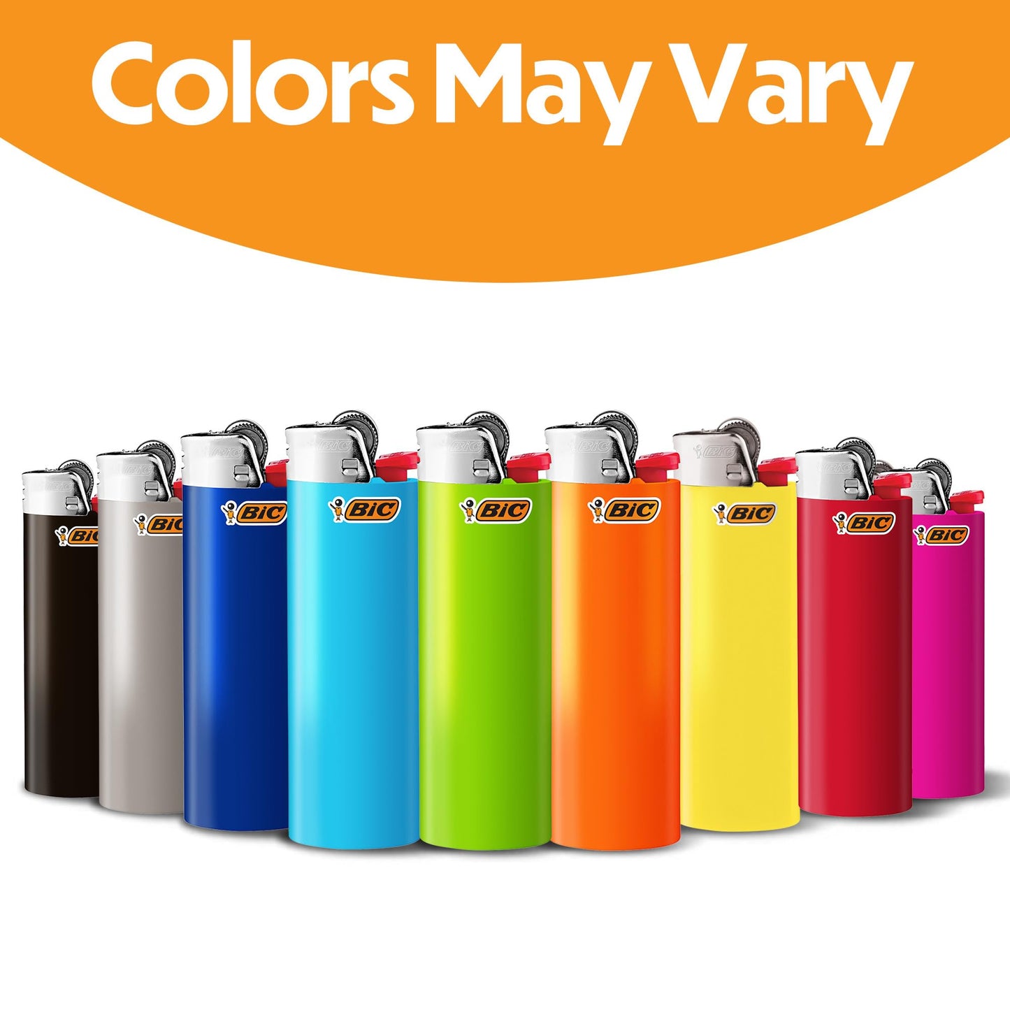 BIC Classic Lighters, Pocket Style, Safe Child-Resistant, Assorted Colors (packaging may vary), 5-Count (Pack of 3)