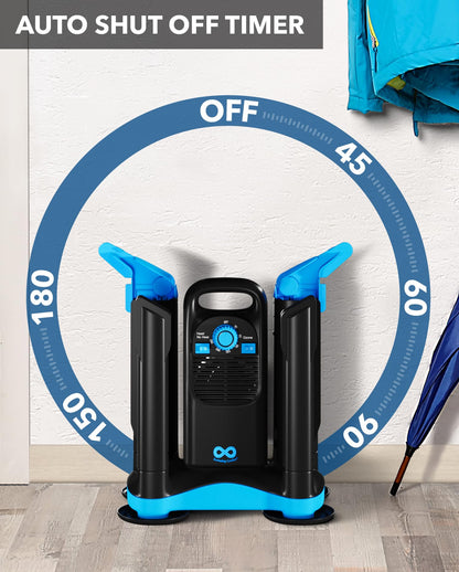 Upgraded Boot Dryer for Work Boots with Ozone Deodorizer- Easy to Use Compact Boot Warmer - Fast Drying Shoe Dryer for Sneakers, Gloves, Adjustable Drying Tubes, Ski Boot Warmers/Dryer (2 Pair Model)