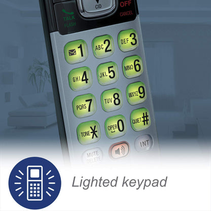 VTech CS6719-2 2-Handset Cordless Phone with Caller ID/Call Waiting, Handset Intercom & Backlit Display/Keypad, Silver