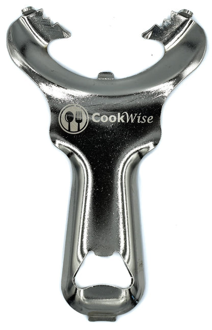 Cookwise Mason jar opener no lid dents or damage multi-purpose easy twist manual handheld top remover utensil made for lifetime