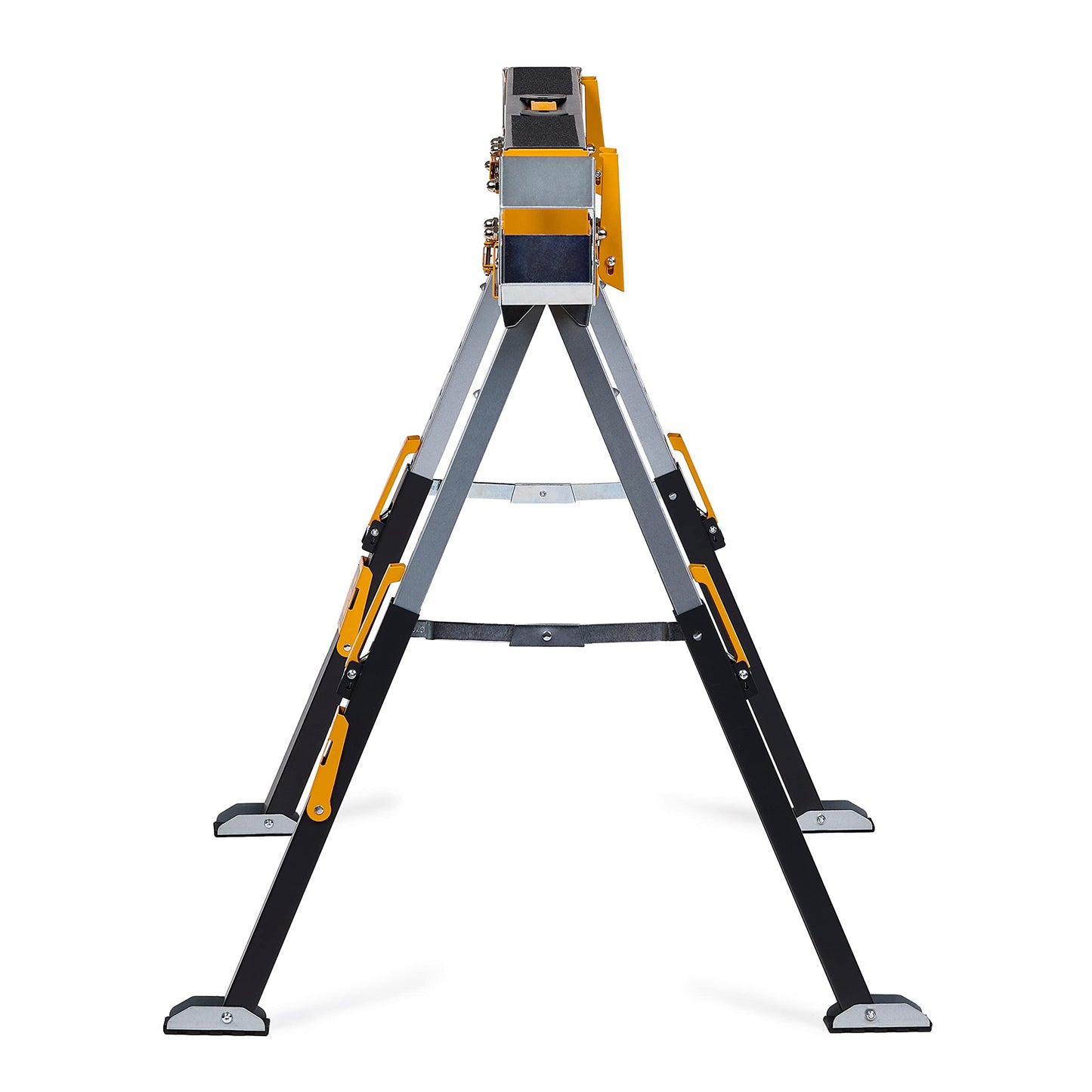 ToughBuilt - Folding Sawhorse - Sturdy, Durable, Lightweight, Heavy-Duty, 100% High Grade Steel - Adjustable up to 4x4 Size Support Arms - 1300 LB Capacity - (TB-C700) - 2 Pack