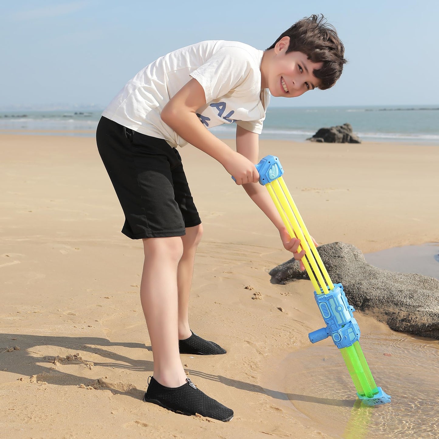 QPT Water Shoes Barefoot Aqua Socks Fast Dry Beach Swim Outdoor Sports Shoes for Toddler Kids Boys Girls