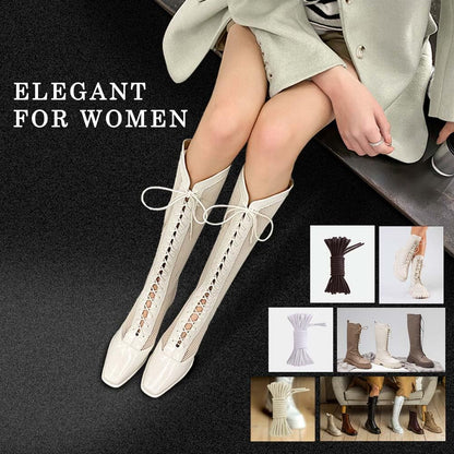 VSUDO Waxed Round 32" Black Dress Shoe Laces for Men, 1/8" Thin Formal Business Oxford Shoe Strings, Dress Shoelaces for Men (2 Pairs-Black-080CM)