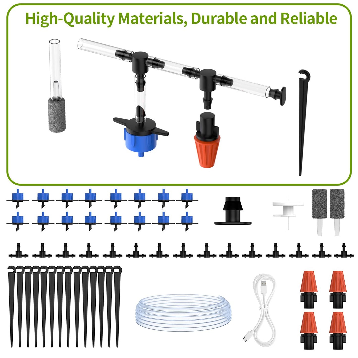 Smart Automatic Plant Watering System - Plant Watering Devices for 20 Potted Plants，Auto Drip Irrigation System Programmable Timer & Compatible with Alexa