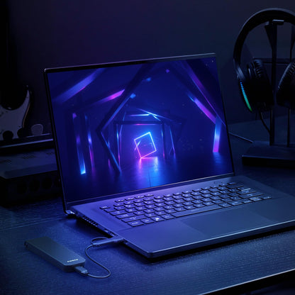 FIDECO M.2 NVMe SSD Enclosure, M.2 NVMe to USB Adapter, USB 3.2 Gen 2 (10Gbps) SSD Reader for M & M+B Key, Sandwich Style Design, Tool-Free Installation, Support UASP and Trim