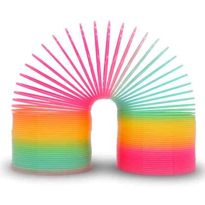 Vinciph 4.2 Inch Boxed Jumbo Rainbow Coil Spring Toy,Classic Giant Novel Magic Decompression Spring Toy,Great for Small Party Favor, Stocking Stuffers for Kids & Adults