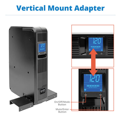 Tripp Lite SMART1500LCD 1500VA Rack Mount UPS Battery Backup, 900W, 8 Outlets, PWM Sine Wave, Short Depth 2U Rackmount UPS, AVR, LCD Screen