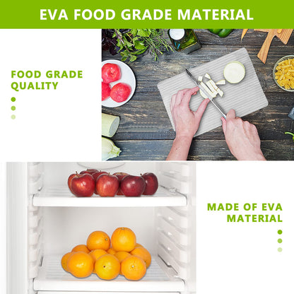 Shelf Liner Non Adhesive Refrigerator Mats Washable, No Odor Plastic Pantry Liners, Wire Shelf Paper & Drawer Liner for Cupboard,Kitchen Cabinets, Bathroom Shelves, Shoe Rack Transparent