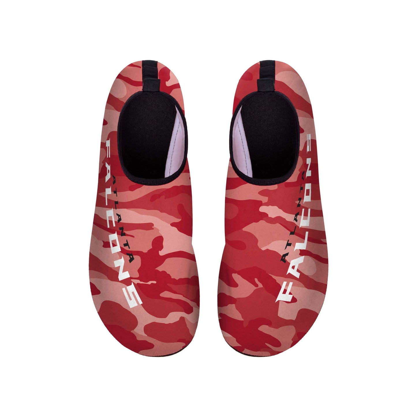 FOCO Men's Yoga Gym Aqua Shoes Atlanta Falcons NFL Camo Water Sock-S, Team Color, Small 7/8