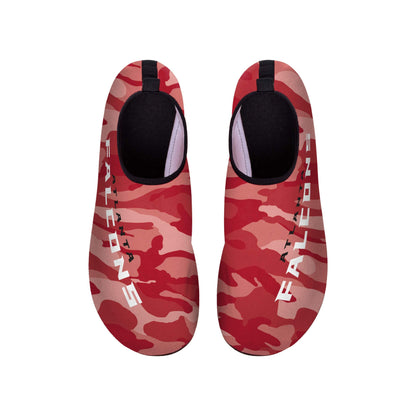 FOCO Men's Yoga Gym Aqua Shoes Atlanta Falcons NFL Camo Water Sock-S, Team Color, Small 7/8