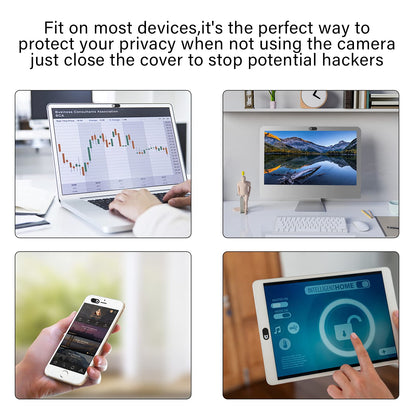 ZUCUCUC Laptop Camera Cover Slide, 12 Pack Webcam Cover, Phone Camera Cover, Ultra-Thin Computer Slide - Fits Most Laptop, Desktop, PC, Tablet, Smartphone to Protect Your Privacy and Security