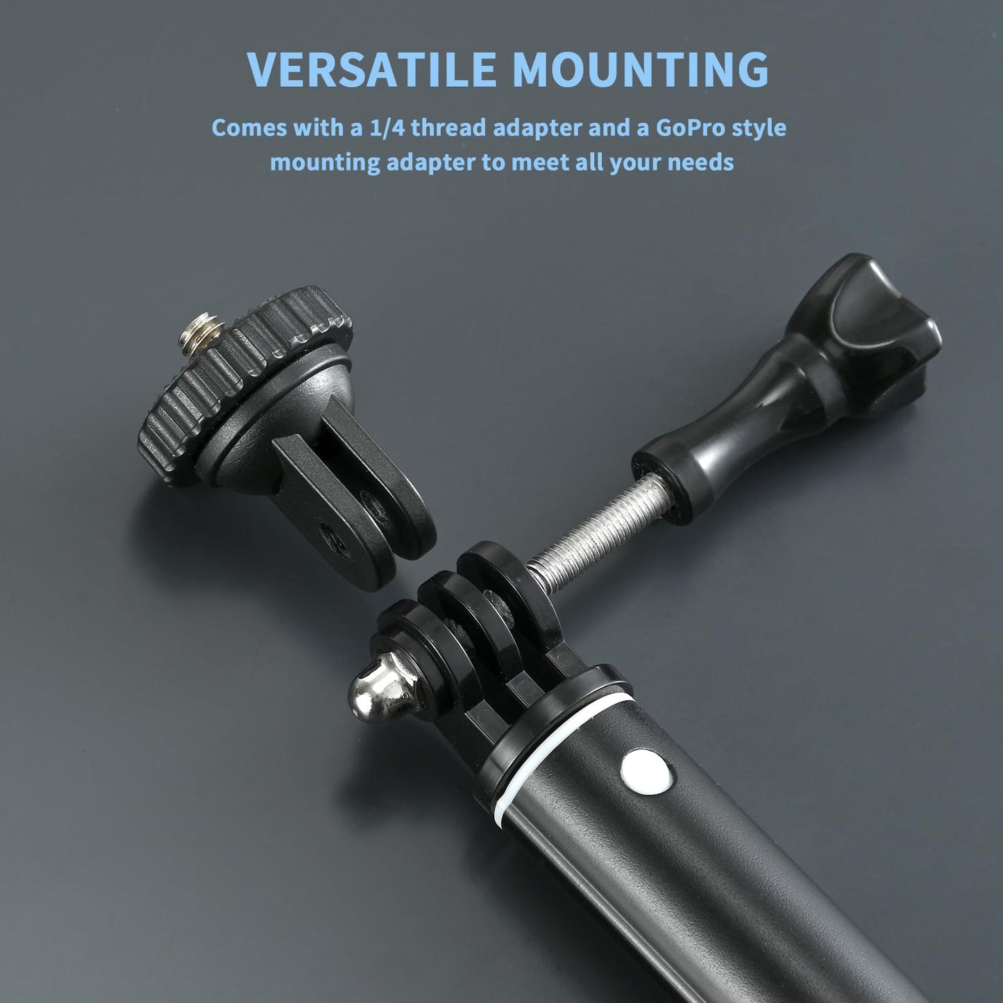 Trehapuva 36'' Extension Selfie Stick Extendable Monopod Pole Waterproof Handle Grip Accessories Compatible for GoPro Max Hero 13 12 11 10 9 8 7 6 5 Insta360 AKASO DJI Osmo Action Camera and More