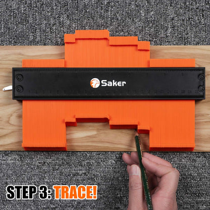 Saker Contour Gauge (10 Inch) Profile Tool with Adjustable Lock,Christmas Gifts for Men Women Dad Boyfriend Husband-Precisely Copy Irregular Shape Duplicator-Cool Gadgets for Woodworking Tool Tracing