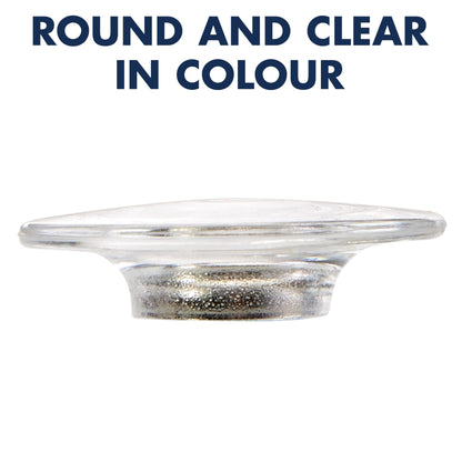 Quartet Strong Magnets, Glass Whiteboard, Dry Erase Board, Large, Clear Rare Earth Magnets, 6 Pack (85391)