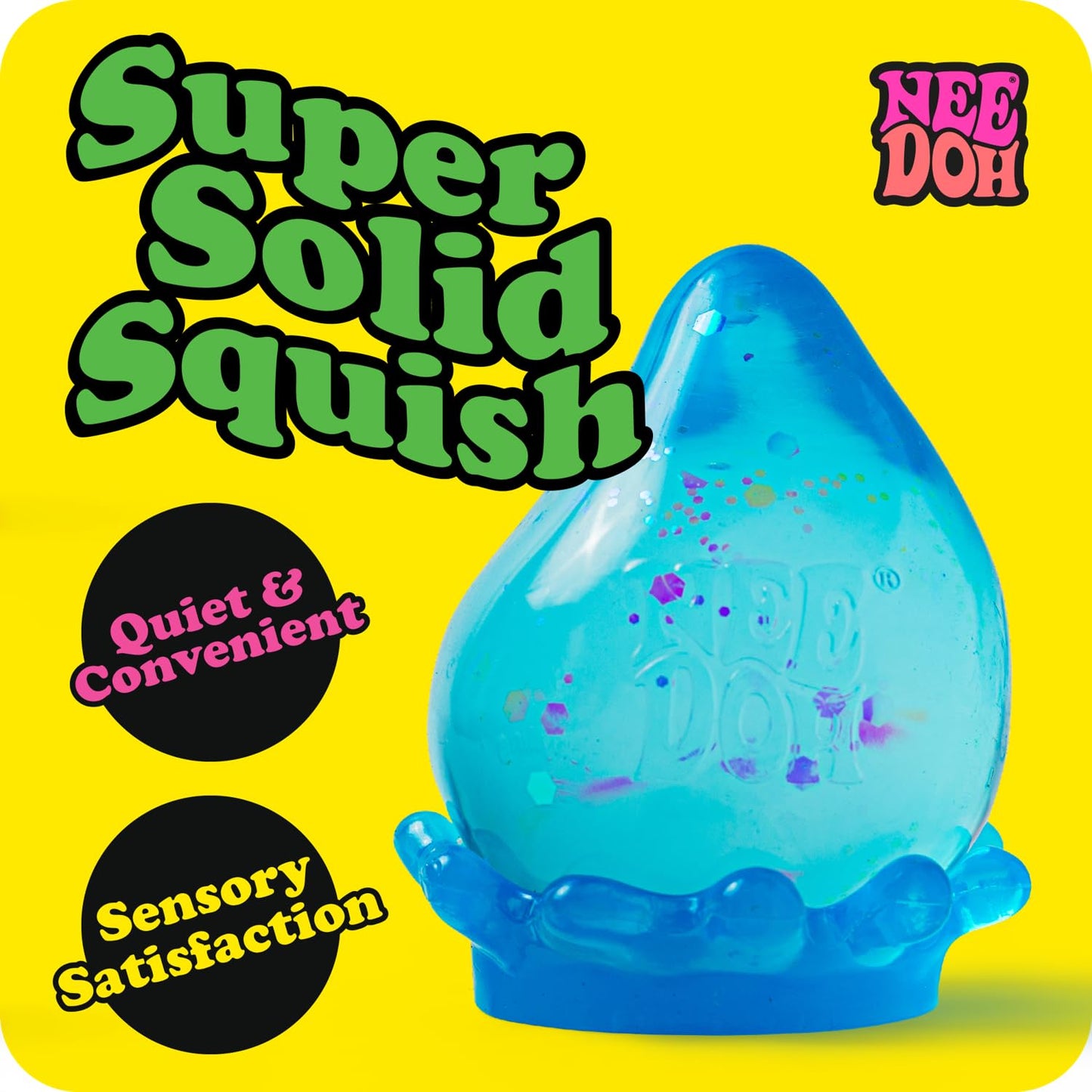 Schylling NeeDoh Dream Drop - Sensory Squeeze Toy with Dreamy Smooth Squeeze - 3" Tall - Color May Vary (Pack of 1)