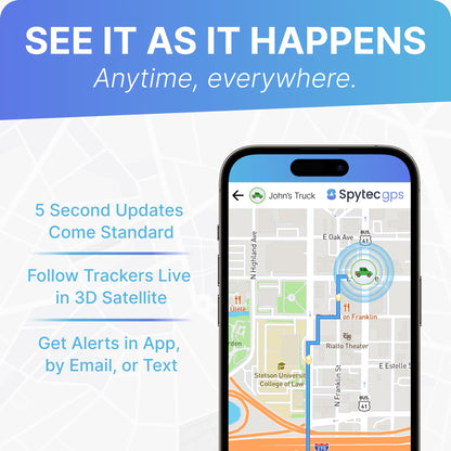 Spy Tec GPS Mini GPS Smart Tracker for Vehicles, Cars, Trucks, Loved Ones, GPS Tracker Device for Kids & Weatherproof Magnetic Case, Unlimited Updates, Real-Time GPS Tracking, USA Made Tech