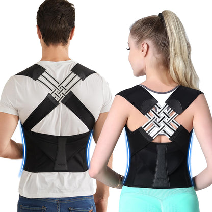 VOKOKOYA Posture Corrector for Women and Men,Adjustable Shoulder Straightener,Back Support Brace,Upper Spine scoliosis, hunchback