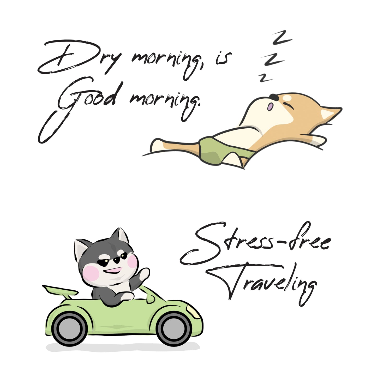 WICKEDPUP Male Dog Belly Band Kit, 50 Diaper Pads & 1 Reusable Male Wrap (Size 2 (17.5"-21.5" Waist))