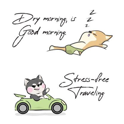 WICKEDPUP Male Dog Belly Band Kit, 50 Diaper Pads & 1 Reusable Male Wrap (Size 2 (17.5"-21.5" Waist))