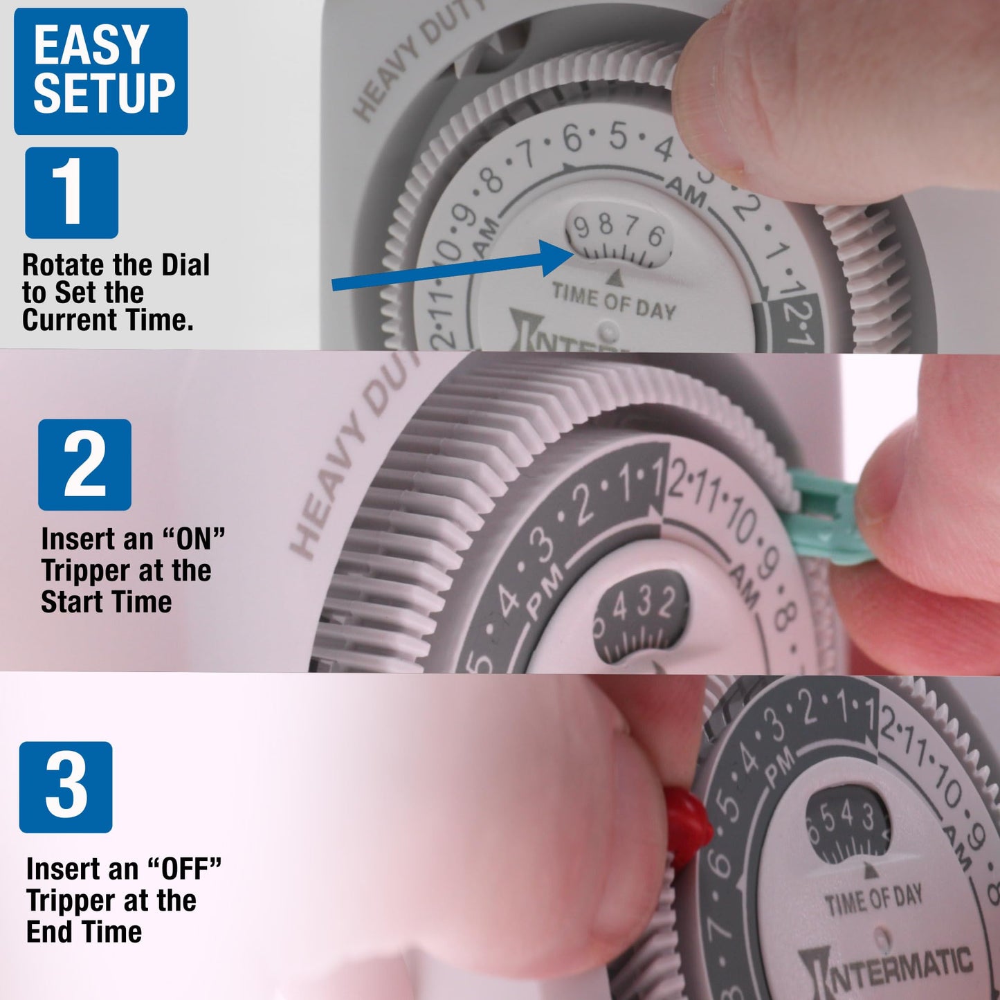 TN311 Heavy-Duty 24-Hour Indoor Mechanical Plug-in Timer - Efficient Control, Customizable Scheduling - Timer for Lighting, Fans & Small Appliances