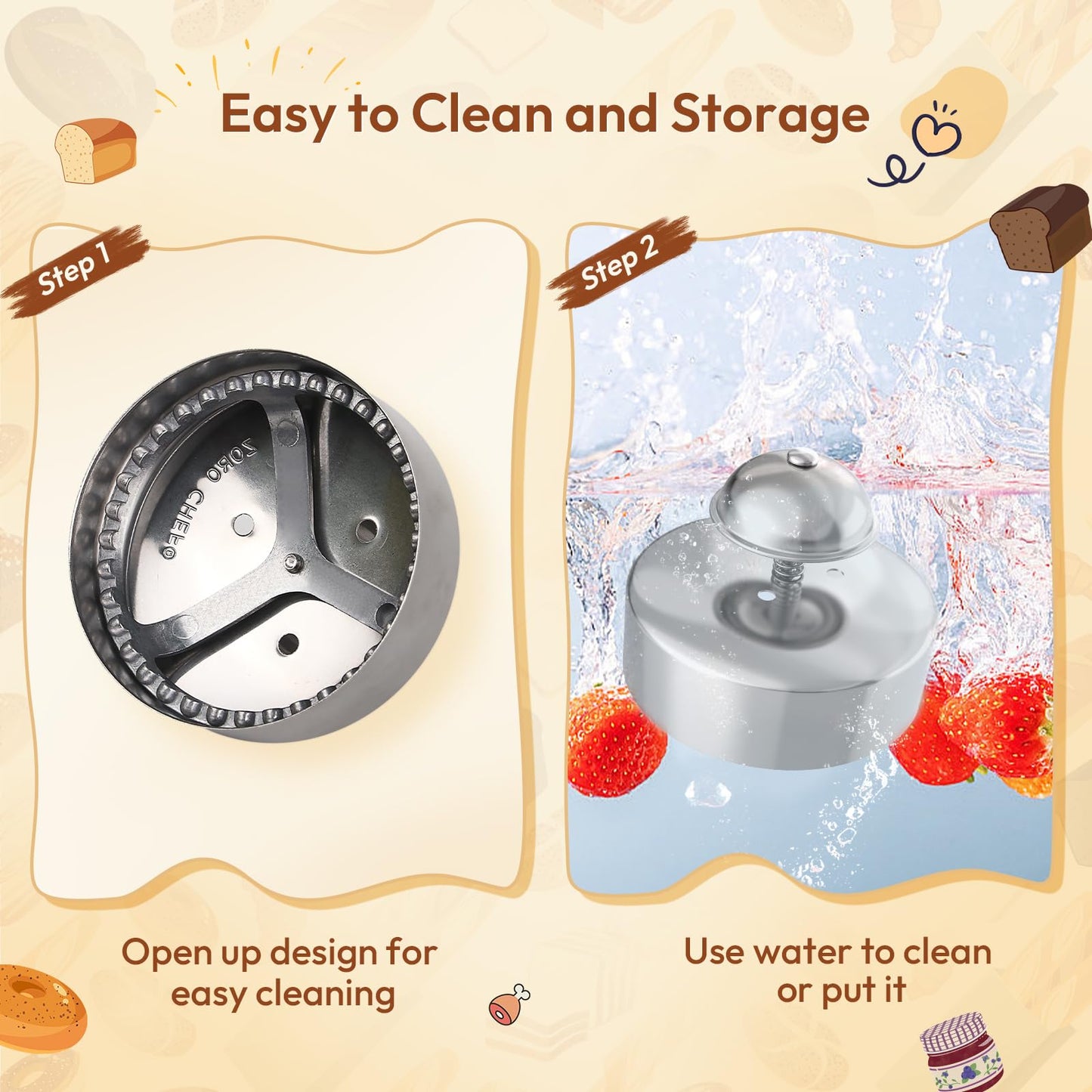 Sandwich Cutter, Sandwich Cutter and Sealer, Sandwich Maker, Peanut Butter and Jelly Sandwiches Tool/PBJ Cutter, Sandwich Maker for Kids, for Thanksgiving/Christmas Day