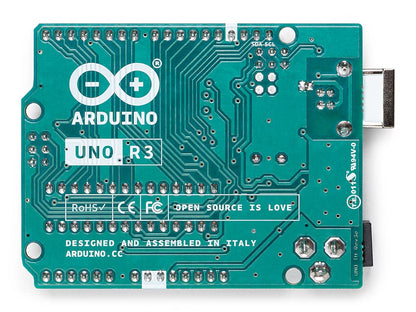 Arduino Uno REV3 [A000066] – ATmega328P Microcontroller, 16MHz, 14 Digital I/O Pins, 6 Analog Inputs, 32KB Flash, USB Connectivity, Compatible with Arduino IDE for DIY Projects and Prototyping