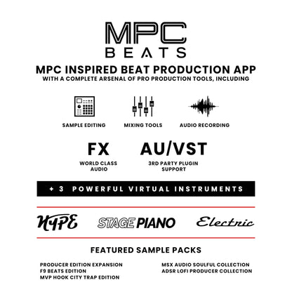 Akai Professional MPK Mini MK3 - 25 Key USB MIDI Keyboard Controller With 8 Backlit Drum Pads, 8 Knobs, Music Production Software and Native Instruments Sound Package (NKS Integration), Grey