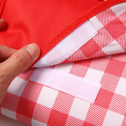 RUIBOLU Large Picnic Blankets,80x60in Beach Blanket Sandproof Beach Mat for 3-5 Adults Waterproof Quick Drying Outdoor Picnic Mat for Travel Camping Hiking(Red Plaids)