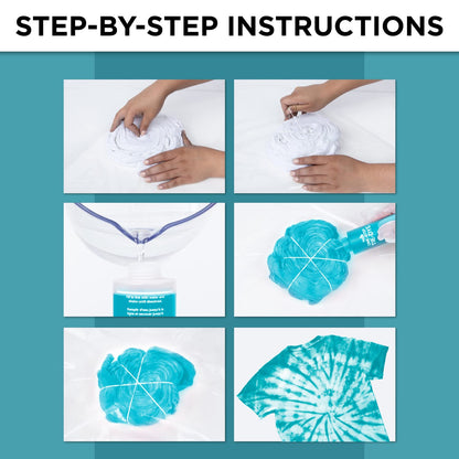 Tulip One Step Tie Dye Kit: Mini Neon Kit in Teal and Green