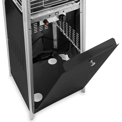 Thermo Tiki Outdoor Propane Patio Heater - Commercial LP Gas Porch & Deck Heater - Black