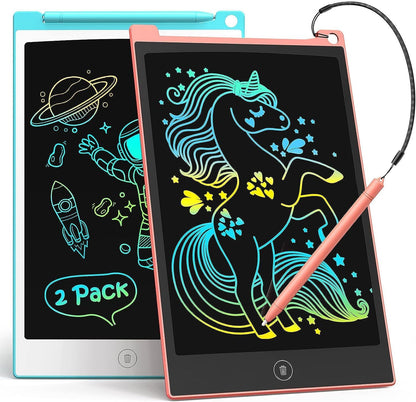 TECJOE LCD Writing Tablet, 8.5 Inch Colorful Doodle Board Drawing Tablet for Kids, Christmas Stocking Stuffers Birthday Gifts Travel Games Toys for Age 3 4 5 6 Boys Girls Toddles