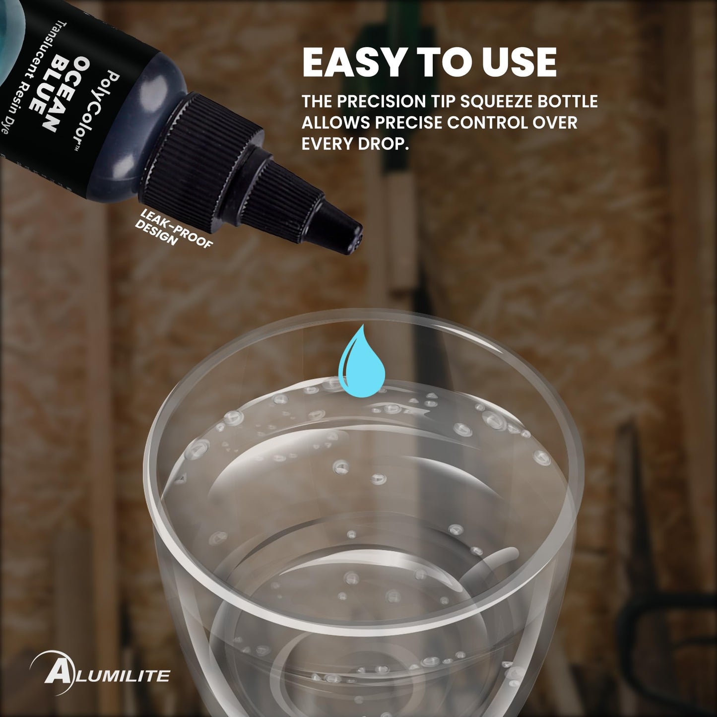 Alumilite Liquid Color Dye (Ocean Blue, 1 oz) Highly Concentrated Tint for Casting Resin, Polyester, and Urethane - Ideal for Clear, Translucent, or Opaque DIY Arts & Crafts, Beginners & Professionals