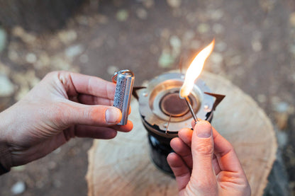 SURVIVE Permanent Match Metal, 2 Pack, Reusable Survival Fire Starter Striker Lighter, Emergency Waterproof Keychain Strike Anywhere Stick Kit