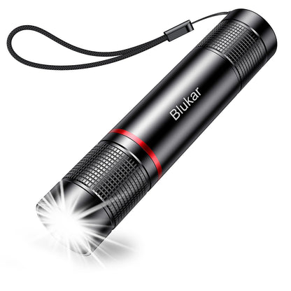 Blukar Flashlight Rechargeable, High Lumens Flashlight, Super Bright Small LED Flash Light- Zoomable, Adjustable Brightness, Long Lasting for Camping, Outdoors and Home Emergency