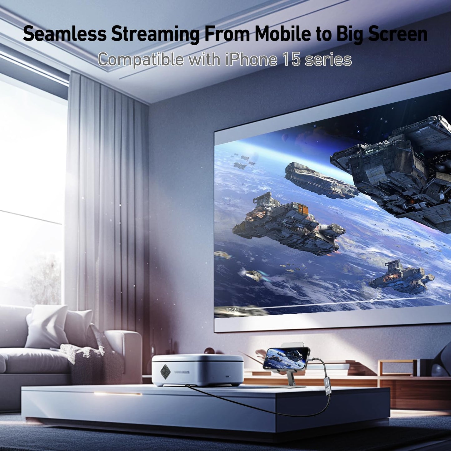 BENFEI USB C to HDMI Adapter 4K@60Hz, USB Type-C to HDMI Adapter [Thunderbolt 3/4/5 Compatible] with iPhone 15 Pro/Max, MacBook Pro/Air 2023, iPad Pro, iMac, S23, XPS 17, Surface Book