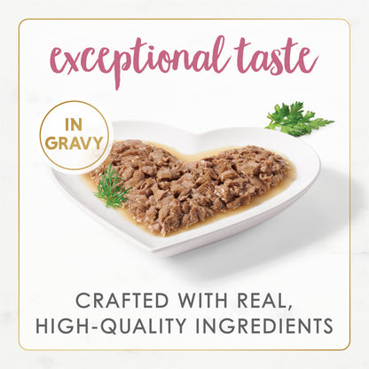 Purina Fancy Feast Wet Cat Food Gourmet Naturals Wild Alaskan Salmon and Shrimp Recipe in Wet Cat Food Gravy - (Pack of 12) 3 oz. Cans