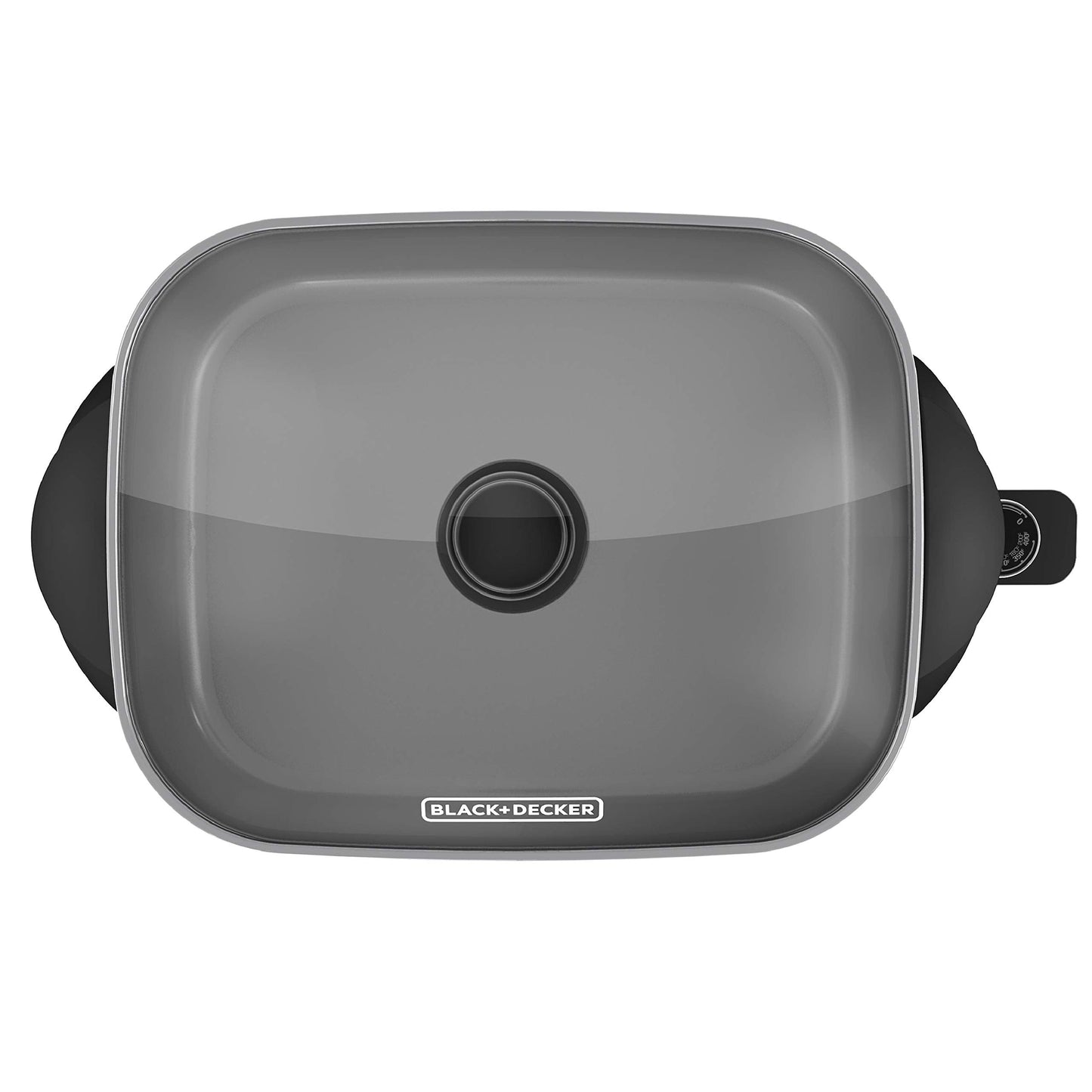 BLACK+DECKER Electric Skillet, Variable Temperature Control, Nonstick Cooking Surface, Dishwasher Safe, Tempered Glass Lid, 12"x15"