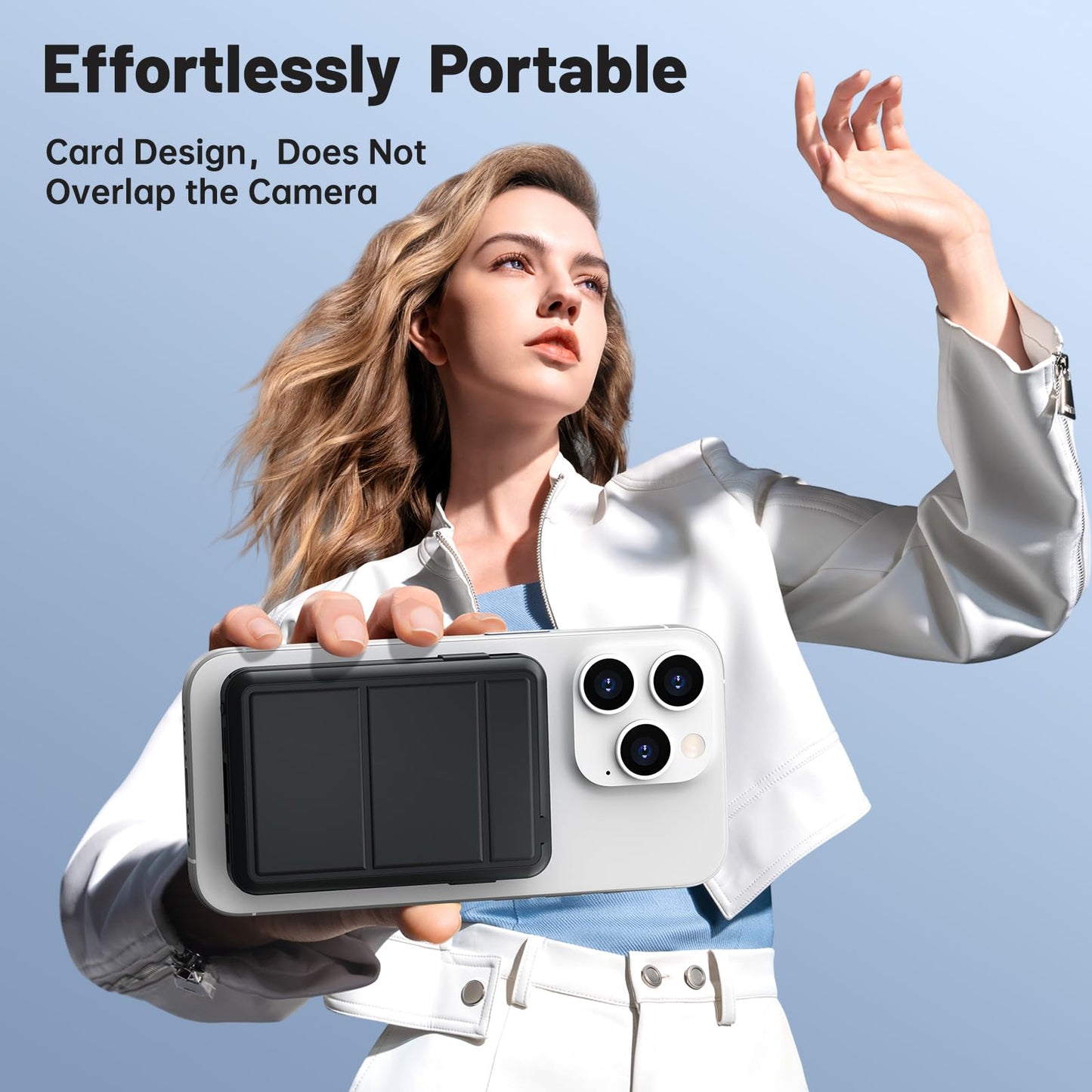 Azmuth for Magsafe Battery Pack, 10000mAh Magnetic Power Bank 22.5W PD Fast Charging with USB-C Cable LED Display Wireless Portable Charger for Magsafe with Stand for iPhone 16/15/14/13/12/Pro/Pro Max