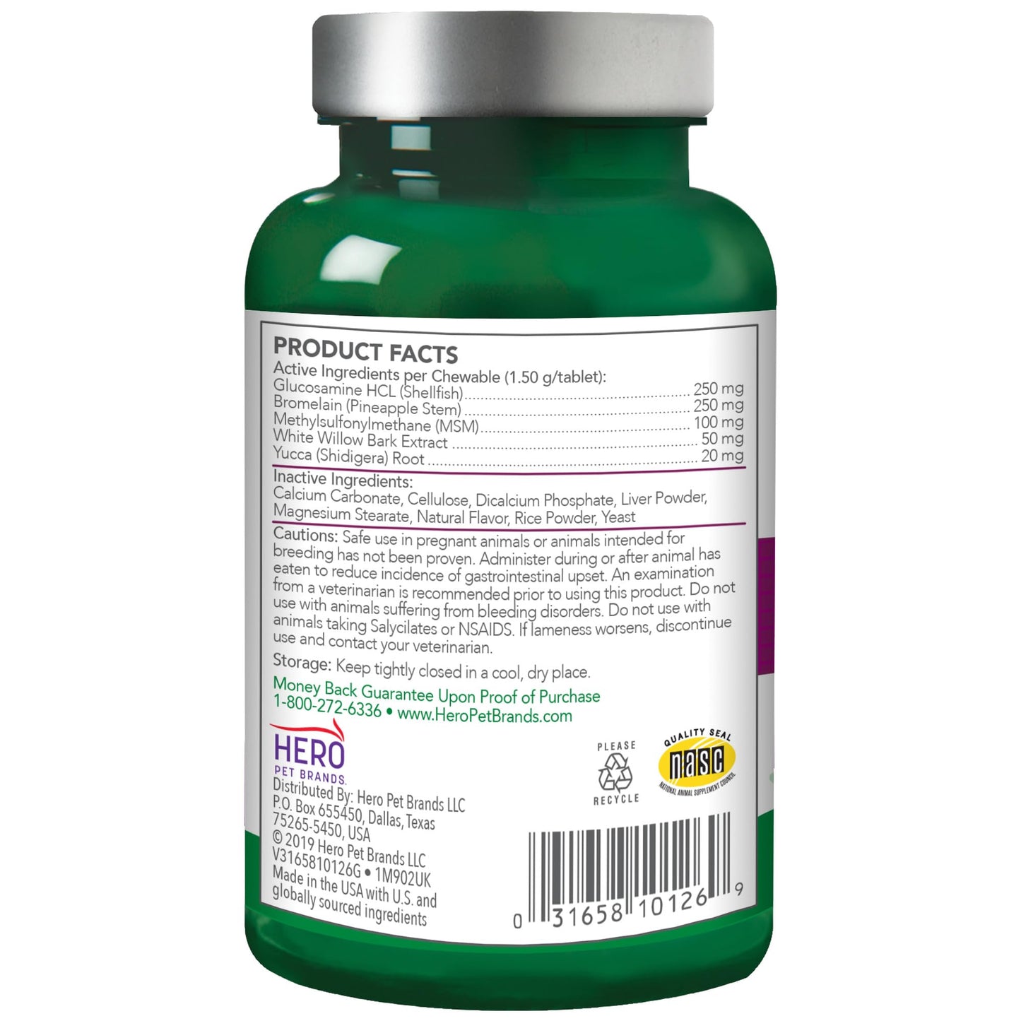 Vet’s Best Aches + Pains Dog Supplement, Vet Formulated for Dog Occasional Discomfort and Hip and Joint Support, 50 Chewable Tablets