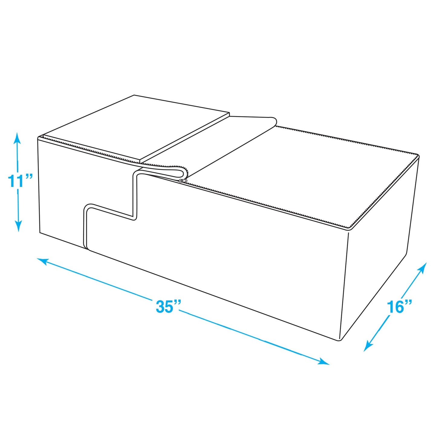 Best Pet Supplies Foldable Foam Pet Steps for Small Dogs and Cats, Portable Ramp Stairs for Couch, Sofa, and High Bed Climbing, Non-Slip Balanced Indoor Step Support, Paw Safe - Ash Gray Linen,4-Step