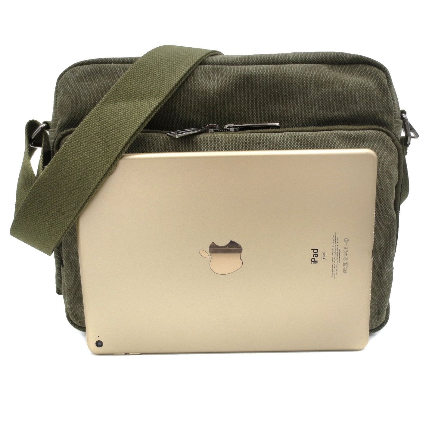 Travel Purse Messenger Bag for Men Womens Canvas Shoulder Bag Handbags Multifunctional Crossbody Bag for Working Travel Change Packet Green