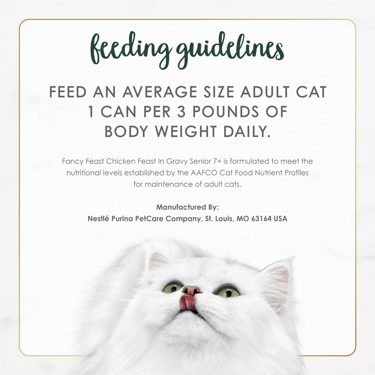 Purina Fancy Feast Senior Wet Cat Food 7 Years Plus Chicken Feast in Gravy Minced - (Pack of 24) 3 oz. Cans