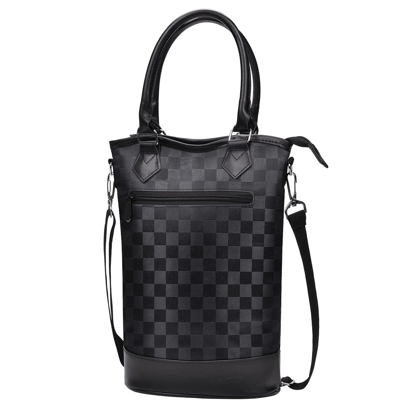 Tirrinia Insulated Wine Gift Carrier Tote - Travel Padded 2 Bottle Wine/Champagne Cooler Bag for Portable Wine Bottle Carrying Case, Women Men Wine Party Bag for Event,BYOB,Beach, Gift for Wine