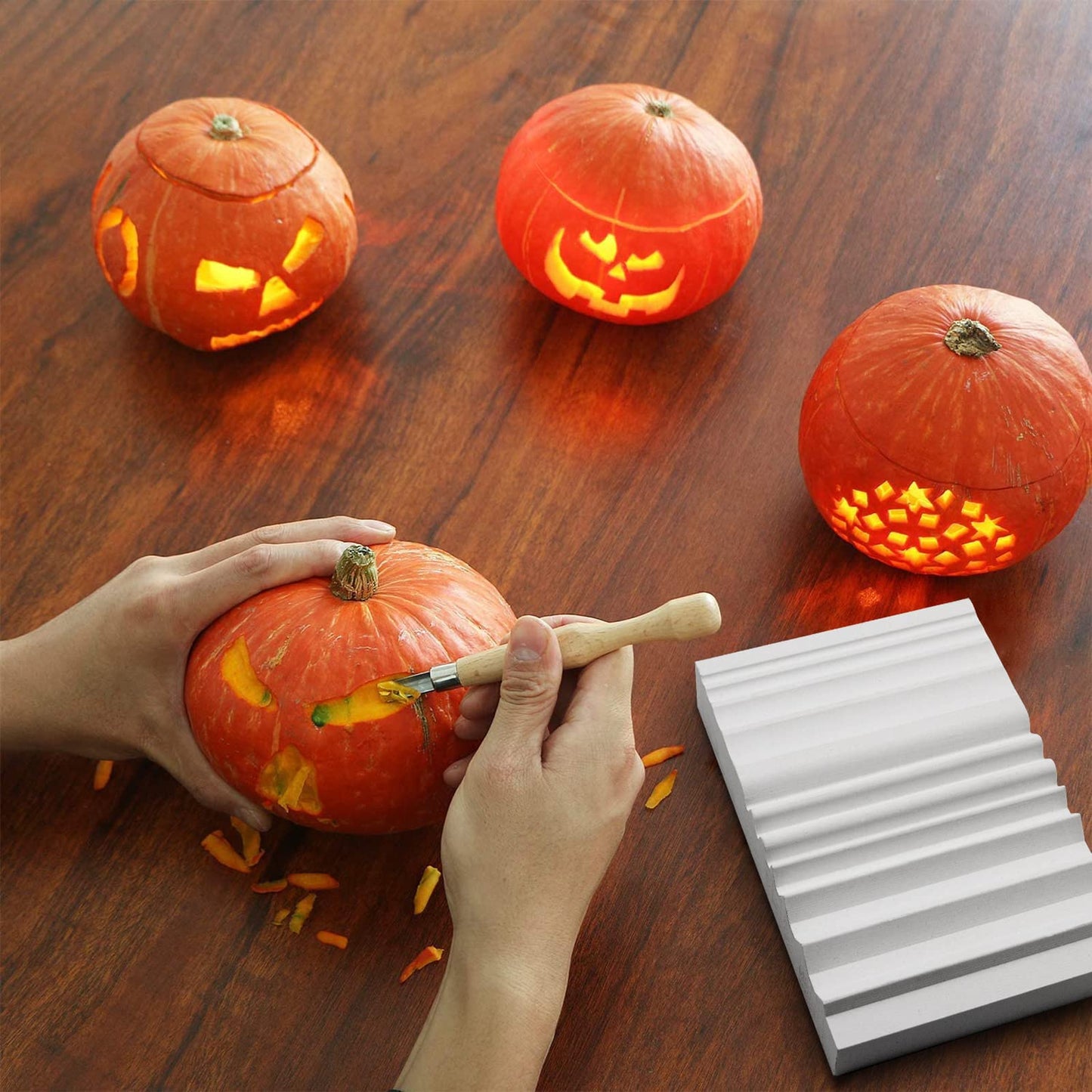 DDF iohEF Wood Carving Sharpener, 1000 Grit Whetstone with More Grooves Sharpening Stone for Woodworking, Wood Carving Tools, Chisels and Gouges